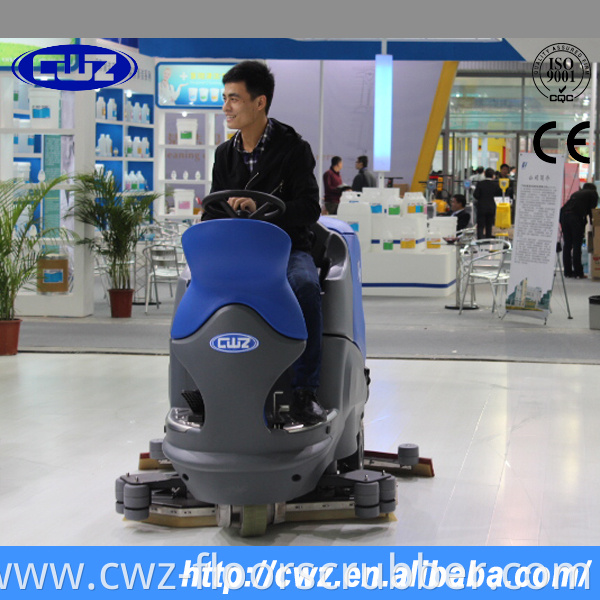 CWZ X9 CE approved floor cleaning ride on floor scrubber